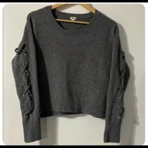 Garage brand sweater with tie detail